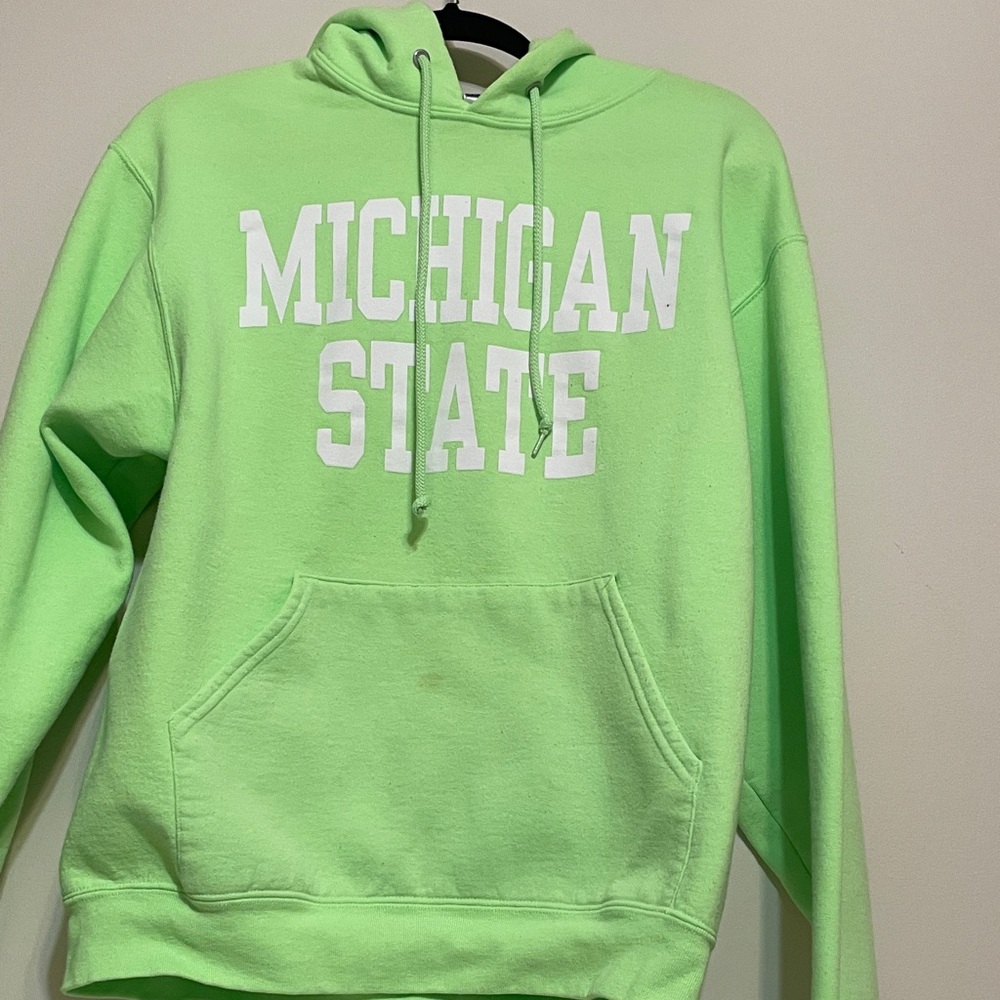 JERZEES  Athletic Neon Green Hoodie

                 MSU